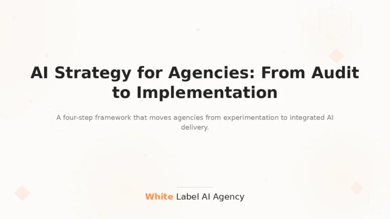 AI Strategy for Agencies: From Audit to Implementation (2026 Guide)
