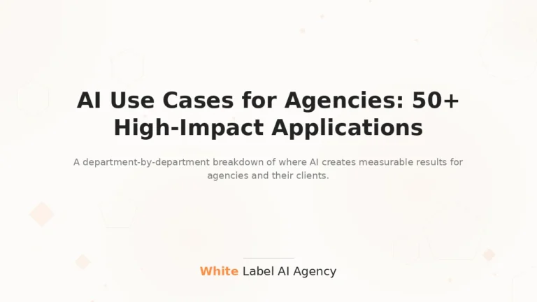 AI Use Cases for Agencies: 50+ High-Impact Applications (2026)